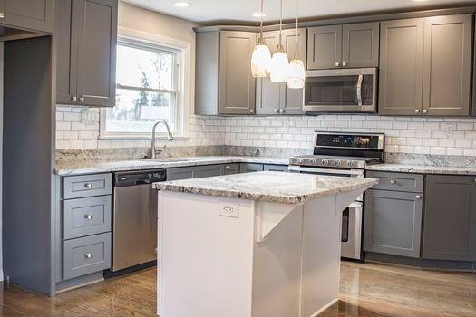 Kitchen remodel-partition wall removed and kitchen/dining area opened