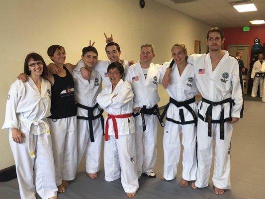 The Honey Badger Team at Black Belt Testing