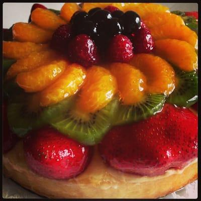 Awesome European fruit tart purchased at the bakery