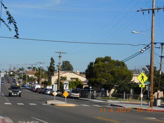 The many blocks of Division Street there needs to be stop lights and the crossing lights.