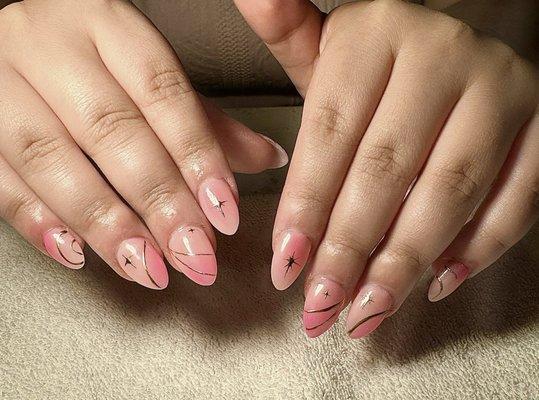 Nail with design