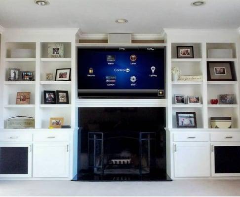 Over Fireplaces w/ 5.1 Theater Sound