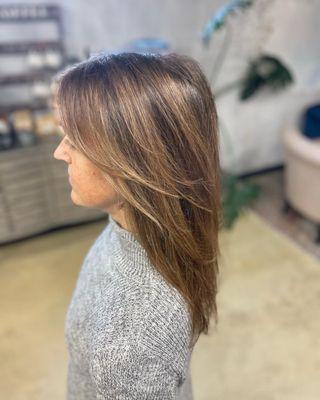 Custom partial highlights- Balayage