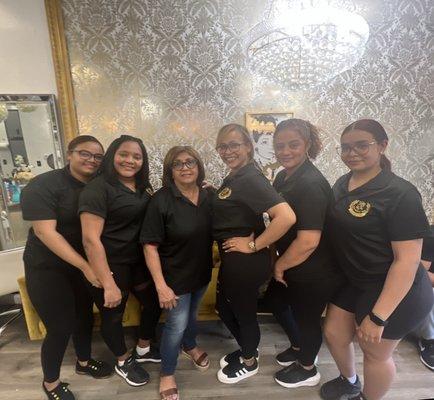 The staff here at Rose's Beauty Salon