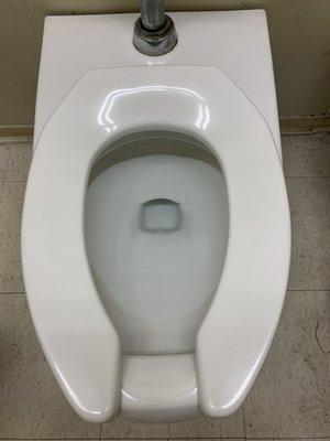 New Toilet in Women's Bathroom