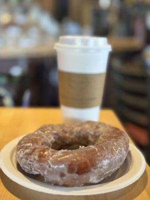 Klassic glazed doughnut and Taxus mocha latte - great pairing