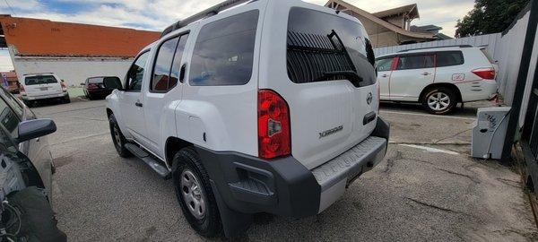 2005 Nissan Xterra White Insurance (After)