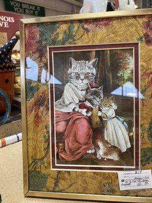 Fun cat artwork.