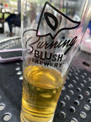 Food truck was serving at the Burning Blush Brewery