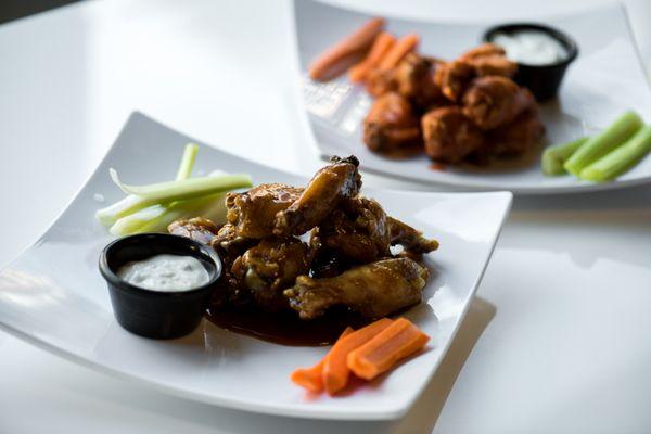 Chicken Wings  BBQ or Hot Buffalo $12