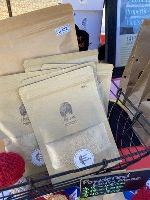 Lions Mane at the Steam-pump Ranch farmers market