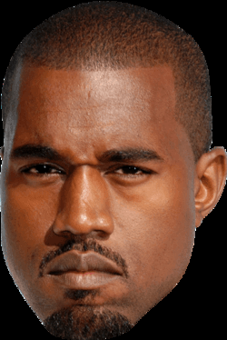 photo of Kanye's Giant Head A.