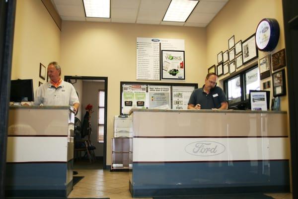 Our Service Managers, Gordy and Joe, hard at work.