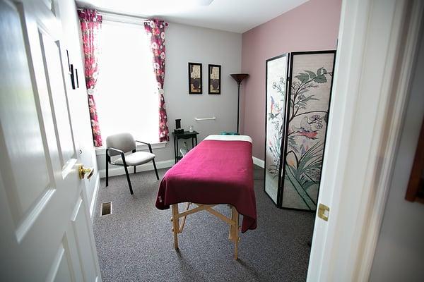 The massage room at Family Chiropractic