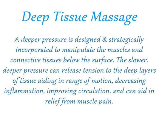 Deep Tissue Massage Therapy