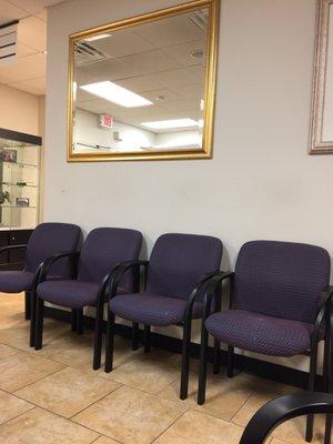 The Waiting Room... I hope not to spend too much time here! Ten minutes, so far...