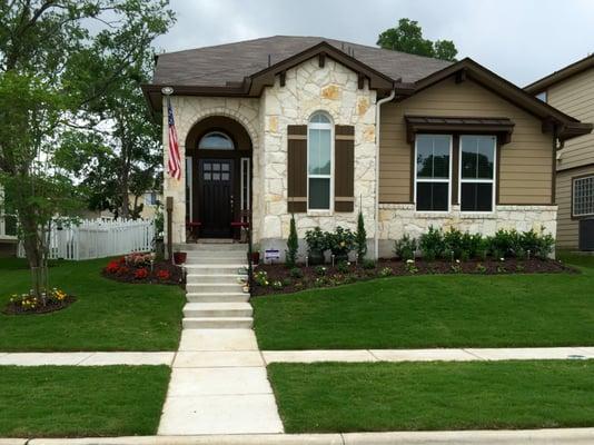 Granted, I've done all of the yard work myself, but this green lawn wouldn't have been possible without Hunter Irrigation's system.