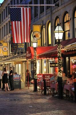 We are located in the Financial District adjacent to Faneuil Hall and Quincy Market.  We are  convenient to public transit.