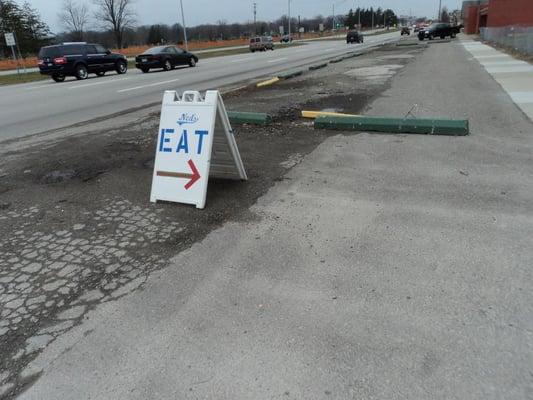 Pull over if you see this sign!