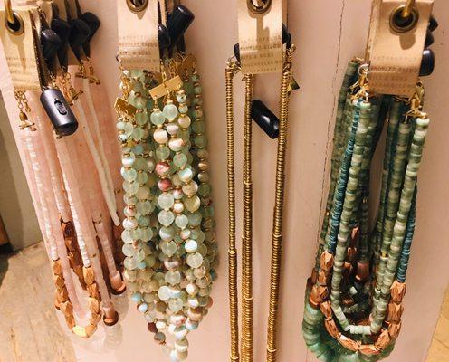 Anthropologie has cute necklaces.