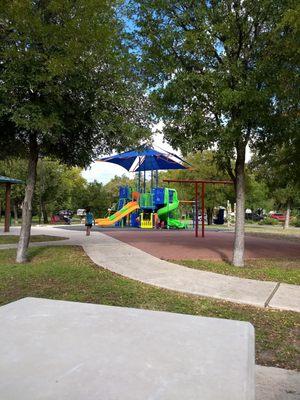 The new play area