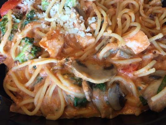 Salmon vodka sauce