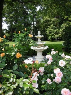 How to add a fountain as an accent in the garden.