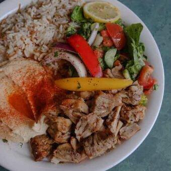 Chicken shawarma lunch combo