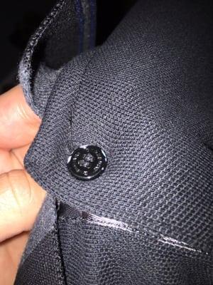 Buttons ruined. They press shirts too hard.