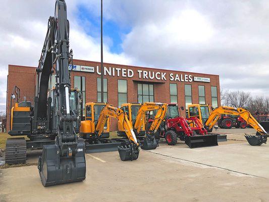 We carry heavy duty construction equipment from Hyundai and Wacker Neuson along with tractors from TYM and Solis.