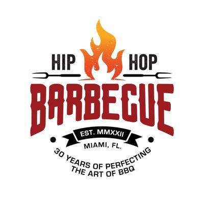 Logo. Hip hop bbq nominated top 10 bbq joint in miami by Miami New Times.