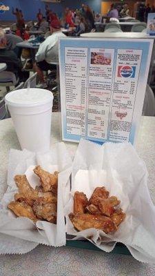 Chicken Wings and Menu