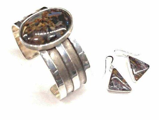 Pietersite set in Sterling by Al Marten