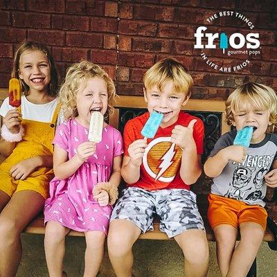 Kids enjoying Frios Gourmet Pops