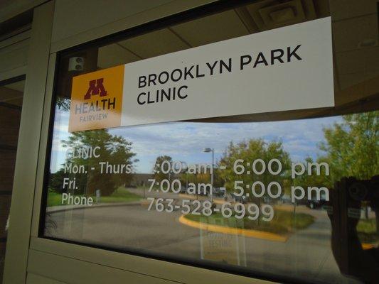 Fairview Clinics - Brooklyn Park