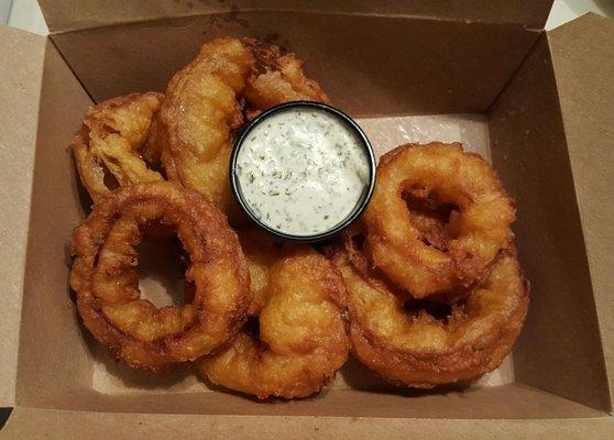 Coconut Battered Onion Rings