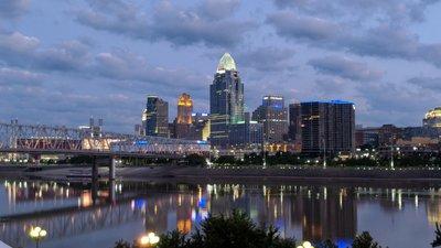 View of Downtown Cincinnati from our Newport, KY HQ