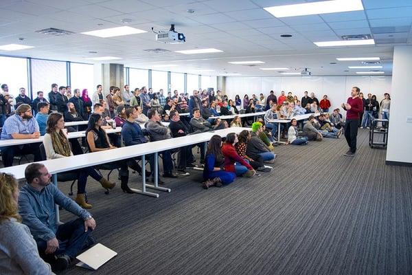 Bottle Rocket Studios weekly company meeting