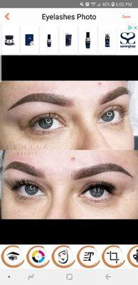 Permanent Brows - Powder Ombre with microstrokes. #cosmetictattoo
Brows will decrease in width and lighten up to 40% when fully healed.