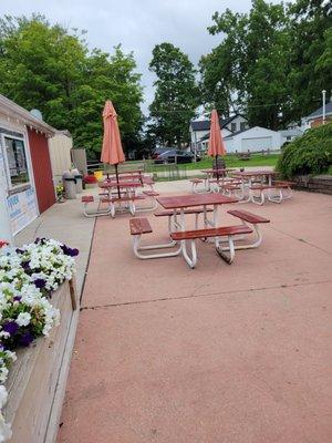 Outdoor seating