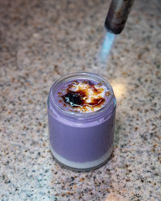 Delicious Ube Creme Brulee Dessert