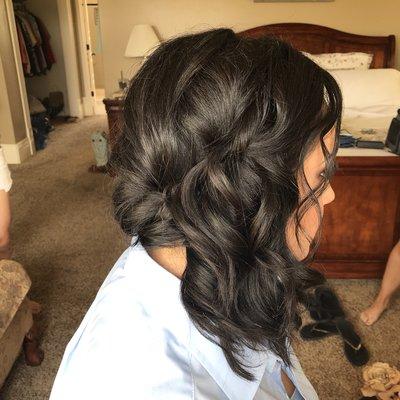 Bridesmaid hair