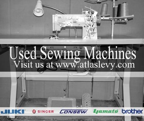 We sell used sewing machines