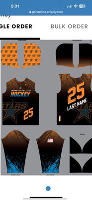 This is the sublimation mock-up