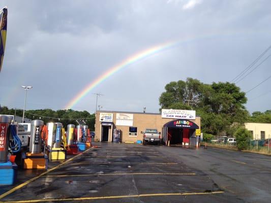 Rainbow over the Pot of Gold