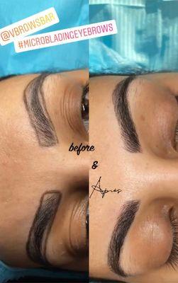 Microblading before & after