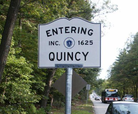 Entering Quincy from Milton.