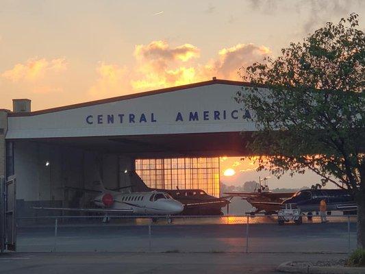 Sunrise at our offices