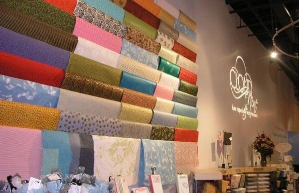 Display of some of the artisan-made papers at Cloud Nine.