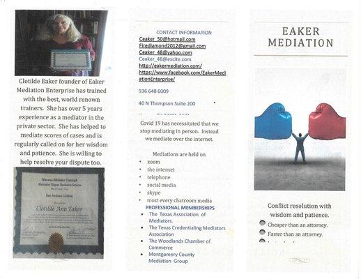 About Eaker Mediation Enterprise